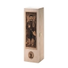 F�RST MIT DEM TRINKHORN. Bedruckte Holzkiste f�r 1 Flasche